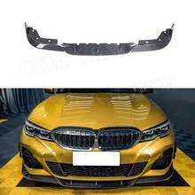 3 unids/set de fibra de carbono parachoques delantero labio divisores de Spoiler para BMW serie 5 G30 G31 G38 deporte 2017 de 2018 de 2019 protector de parachoques 2024 - compra barato