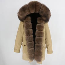 Waterproof Women Long Parka Winter Jacket Women Real Fur Coat Natural Fox Fur Collar Hood Warm Detachable Streetwear Luxury New 2024 - buy cheap