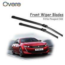 Overe 1Set Rubber Car Front Wiper Blade Kit For Peugeot 508 2010 2012 2013 2014 2015 Original replace Accessories 2024 - buy cheap