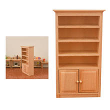 Armário para casa de bonecas, cozinha para 1/12 armário em miniatura de casa de bonecas de madeira 2024 - compre barato