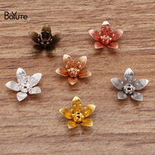 BoYuTe (100 Pieces/Lot) 8*6MM Metal Brass Two-layer Flower Materials Handmade Diy Jewelry Accessories 2024 - buy cheap