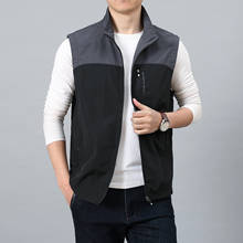 Spring Autumn Sleeveless Jacket Man's Outdoor Vest for Hiking Fishing Pockets Plus Size Adults Waistcoat Chaleco Tactico Militar 2024 - buy cheap