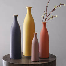 Керамическая художественная ваза Morandi для гидропоники, цветные вазы для домашней гостиной, декоративные украшения для дома, подарки для цветочной композиции 2024 - купить недорого