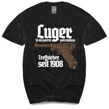 Luger Premium T-Shirt Pistole 08, Parabellum, Selbstladepistole, Deutschland summer fashion t-shirt men cotton tops boys gifts 2024 - buy cheap