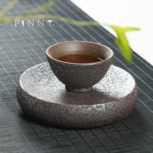 PINNY Vintage Rust Glaze Tea Cup Japanese Style Ceramic Teacup Hand Made Kung Fu Tea Sets Household Heat Resistance Tea Service 2024 - buy cheap