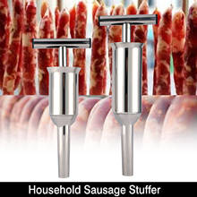 New Kitchen Manual Sausage Maker Hand Operated Meat Stuffer Filler Kitchen Meat Tools Filling Funnel Meat Grinder  MeatTube Fill 2024 - buy cheap