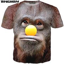 XS-7XL novo homem animal t camisa orangotango/macaco 3d impressão das mulheres dos homens de manga curta verão streetwear casual t camisa 05 2024 - compre barato