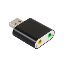 1pcs For Mic Speaker Laptop PS4 Computer Sound Card Audio Adapter Sound Card USB To 3.5mm Mic Jack Stereo Headset For XBOX PS3