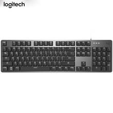 Teclado para jogos logitech argmx original, teclado com fio, design ergonômico, retroiluminação para computador 2024 - compre barato