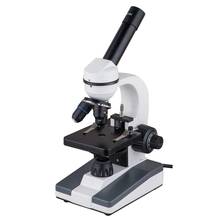 XSP-116L 40X-640X монокулярный студенческий детский Биологический микроскоп с металлической светодиодной лампой 2024 - купить недорого
