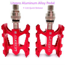 Litepro Aluminum Alloy Pedal Folding Bike Quick Release Sealed Bearing Pedals For Brompton MTB Road Bicycle Cycling Parts 2024 - buy cheap