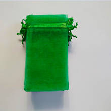 100 шт свадебный подарочный мешок темно-зеленый из органзы мешок мешочки ювелирные изделия упаковка сумки ювелирные изделия мешок 7x9 9x12 10x15 13x18 15x20 cm 2022 - купить недорого