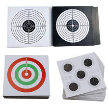 100 unidades, 14x14cm, papel objetivo de tiro, arco de caza, marcador de flecha, tarjeta de entrenamiento, pistola, Rifle, práctica, accesorios de Paintball 2024 - compra barato