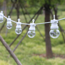 13/24M LED Globe Festoon String Light Fairy Outdoor Wedding Garden Party Patio Decor String Light White Wire For Hanging Camping 2024 - buy cheap