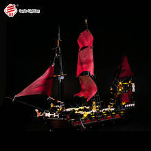 Kit de luz Led para venganza de la Reina Ana, Compatible con 4195 Piratas del Caribe, modelo, bloques de construcción, Juguetes 2024 - compra barato