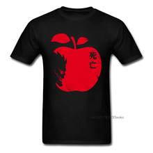 Deadly addiction camiseta death note t camisa dos homens tshirts death god & apple imprimir roupas preto vermelho topos & t algodão personalizado 2024 - compre barato