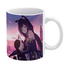 Princesa conectar! Caneca cor branca para mergulho-2, caneca para café, presente para meninas, caneca de chá, leite, princesa connect, anime momochi kiruya 2024 - compre barato