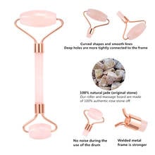 Rose Quartz Roller Facial Massager Face Lift Massager Lifting Tool Natural Jade Rolling Stone Skin Massage Beauty Care 2024 - buy cheap