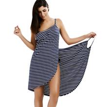 Summer woman dress fashion women sleeveless casual sexy beach holiday dress striped bandage dress dresses for women clothes 5XL 2024 - buy cheap