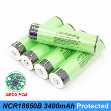 Batería de litio recargable NCR18650B, 18650 V, 3,7 mah, para linterna, Faro, Placa de protección 2MOS, Turmera, 3400 2024 - compra barato