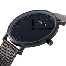 Luxury Designer Stainless Steel Quartz Clock New Men's Watch MIGEER Elegant Analog Watches Simple Dial Relogio Masculino 2024 - buy cheap
