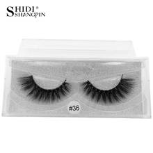 SHIDISHANGPIN natural long 3d mink eyelashes hand made false eyelash 1 pair 3d mink lashes makeup false eyelash faux cils cilios 2024 - buy cheap