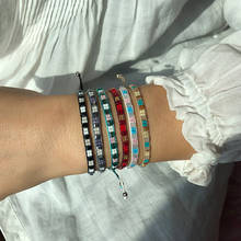 New Element Hand-woven Beads Rope Vintage Friendship Bracelet Female Multicolor Crystal Stretch Bracelets Jewelry For Women 2024 - купить недорого