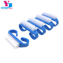 10Pcs/lot Nail Dust Plastic Blue Manicure Clean Nail Brush Tools For Acrylic Soft Small Angle UV Gel Pedicure Care Professional 2024 - buy cheap