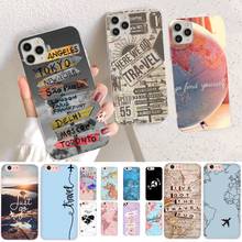 World Map Travel Phone Case for iPhone 11 12 pro XS MAX 8 7 6 6S Plus X 5S SE 2020 XR case 2024 - buy cheap