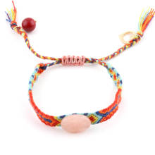 Zouchunfu-pulsera Bohemia para mujer, brazalete Multicolor hecho a mano, de algodón, regalos de joyería para niña, venta al por mayor 2024 - compra barato