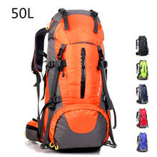 50L Sports Hiking Backpack for Men Outdoor Large Shoulder Bag Women Camping  Accessories Rucksack Nylon 2024 - buy cheap