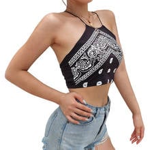 Women Sexy Halter Camis Clothes Lady Girls Cami Crop Tops Cross Backless Skinny Tank Tops Clothes Party Club Wear Hot 2024 - buy cheap