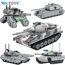 Конструктор Titan Mech Battle Tank, модель с солдатиком, военная армейская немецкая колесница WW2, технические игрушки для детей 2024 - купить недорого