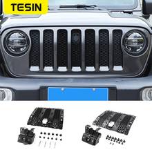 TESIN-cubierta de bloqueo inteligente para capó de coche, accesorios de coche, para Jeep Wrangler JL, 2018 2024 - compra barato