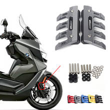 С логотипом для BMW C400GT C400X C400 GT X, защита передней вилки мотоцикла, брызговик, ползунок, защитные аксессуары, брызговик 2024 - купить недорого