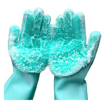 Волшебные силиконовые губки для мытья посуды, резиновые перчатки для мытья посуды, перчатки для мытья кухни, 1 пара, для дома 2024 - купить недорого