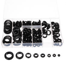 200pcs/box Rubber Grommet Assortment Set 8 Sizes Retaining Ring Set Electrical Wire Cable Gasket Kits for Hardware Tools 2024 - buy cheap