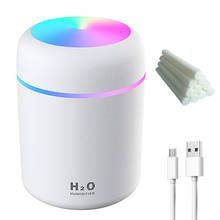 Humidificador ultrasónico portátil de 300ml, difusor de aceites esenciales para el coche y el hogar, Mini USB, purificador de vapor frío 2024 - compra barato