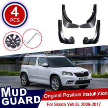 Para-lama dianteiro e traseiro para skoda yeti, proteção contra respingo para fender, 2009, 2017, 2011, 2012, 2013, 2014 2024 - compre barato