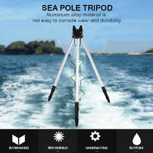 Fishing Rods Tripod Telescopic Aluminum Alloy Sea Fishing Rod Holder Adjustable 2 Sections Outdoor Fish Rod Folding Stand Tripod 2024 - buy cheap