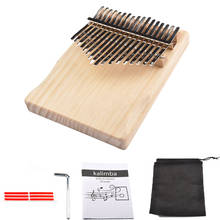 Piano de pulgar Kalimba de 17 teclas, instrumento Musical de cuerpo Mbira de madera de alta calidad con libro de aprendizaje, regalo para principiantes 2024 - compra barato