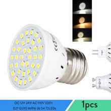 Dc 12v 24v led holofotes luzes de ponto lâmpadas e27 gu10 mr16 ac 110v 220v 230v 2835 smd para casa iluminação interna 2024 - compre barato