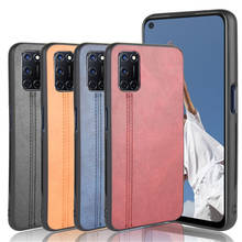 Funda de piel de becerro de lujo para OPPO A52, A72, A92, 5G, líneas traseras duras, A prueba de golpes, funda de teléfono para OPPO A 52 A 72 A 92 2024 - compra barato