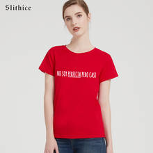 Slithice I AM NOT PERFECT BUT ALMOST Funny Letter Print T-shirt Women Summer Clothing Streetwear Hipster female t shirt top 2024 - buy cheap