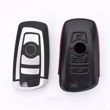 3D Leather Key-Shape Car Key Case Cover For BMW X1 X3 X4 X5 X6 3 5 4 7 Series E36 E87 E90 E91 320i 325i 525i 535i 2024 - buy cheap