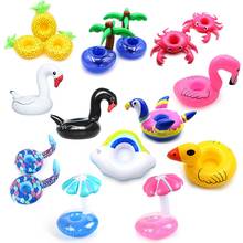1Pcs Inflatable Cup Holder Unicorn Flamingo Drink Holder Swimming Pool Float Bathing Pool Toy Party Decoration Bar Coasters 2024 - buy cheap