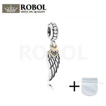 2021 791389 Popular Fashion Charm 100% S925 925 Sterling Silver Pendant Angel Wings Women's Jewelry Free Wholesale Shipping 2024 - buy cheap