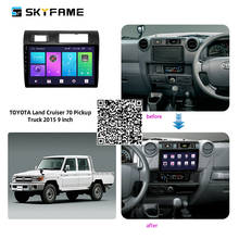 SKYFAME-Radio estéreo con GPS para coche, reproductor de DVD con Android 2015, 4 + 64G, para camioneta Toyota Land Cruiser 70 2024 - compra barato