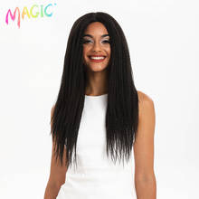 Magic Hair 26 Inch Synthetic Lace Front Wigs For Black Women Crochet Braids Twist Jumbo Dread Faux Locs Hairstyle Long Hair 2024 - buy cheap