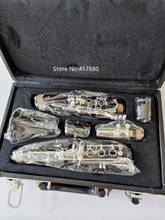 Clarinete profissional c tune ebony madeira ou baquelite sliver chapeado chaves com bocal frete grátis 2024 - compre barato